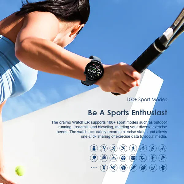 Oraimo, Smartwatch (OSW-42), 1.43" Screen with Bluetooth Calling Features